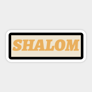 Shalom Sticker